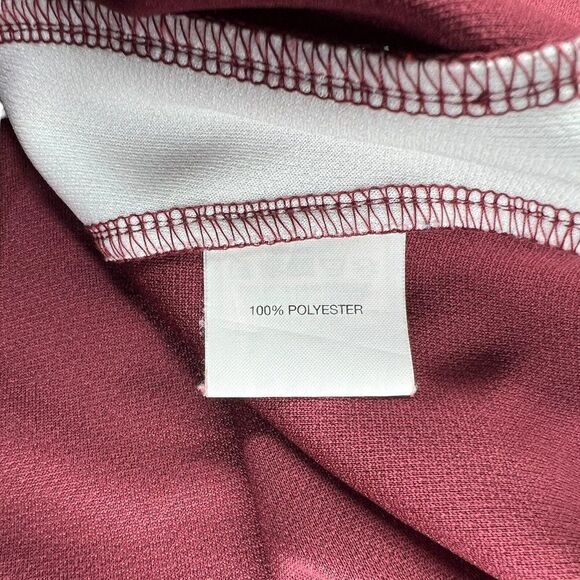 Sport Tek Texas A&M Polo Men's Size Large Maroon Embroidered Athletic Golf Shirt - Picture 9 of 10